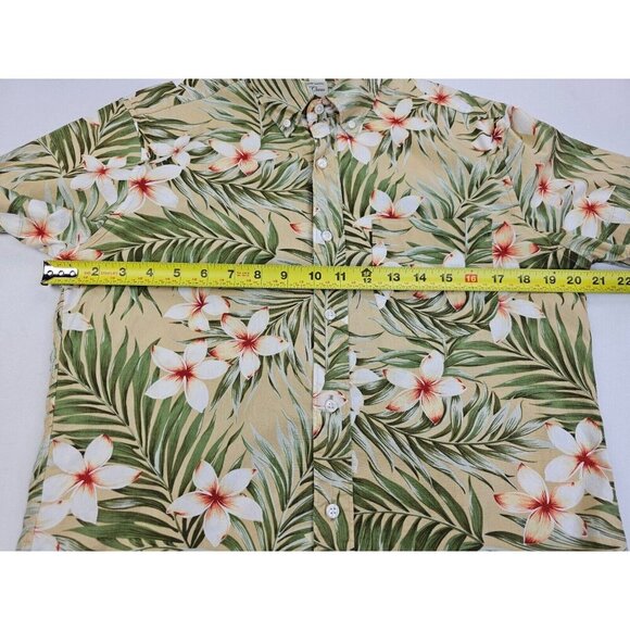 J, Crew Classic Size Small Short Sleeve Floral Cotton Button Down Pocket Shirt - Picture 3 of 10